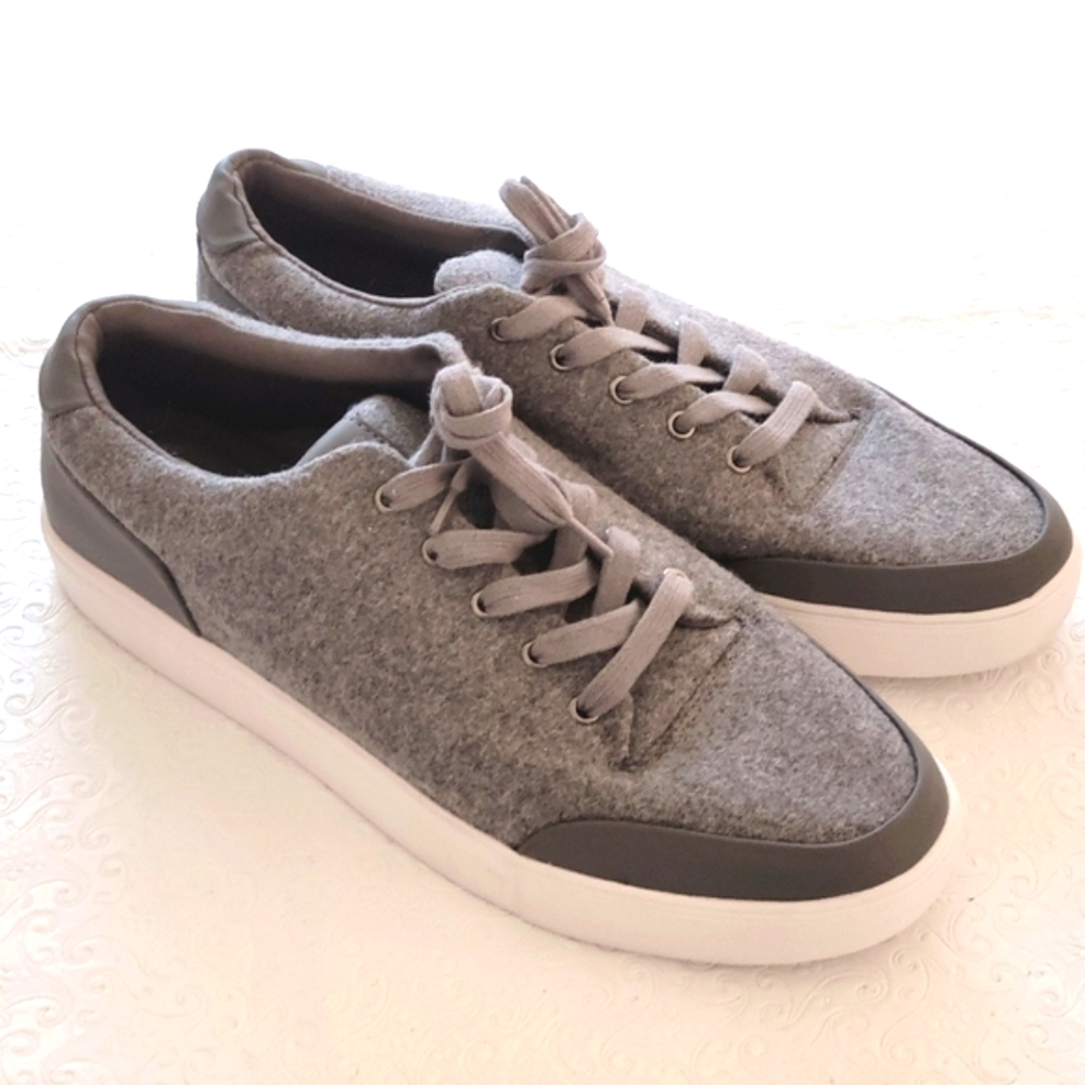 STEVEN MADDEN Yasser Gray Low Top Men Shoes Sneakers Size 11  New